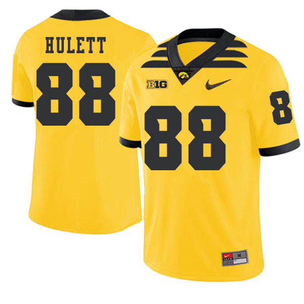 2019 Men #88 Jake Hulett Iowa Hawkeyes College Football Alternate Jerseys Sale-Gold